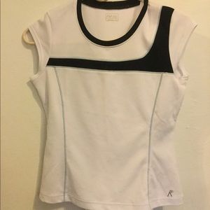 White athletic shirt